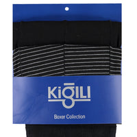 Black 2-Pack Striped Supreme Cotton Boxer Set