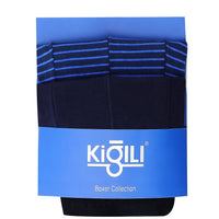 Light Blue 2-Pack Striped Supreme Cotton Boxer Set