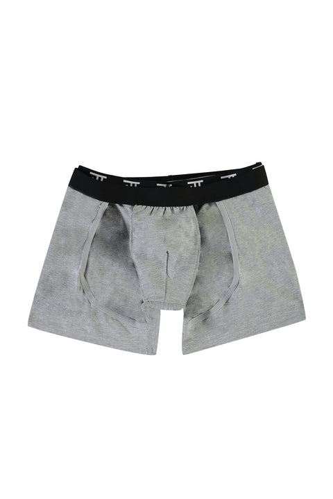 Orta Gri Gömlek Tutucu Boxer