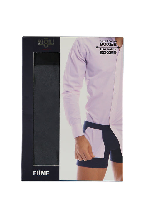 Medium Smoke Shirt Holder Boxer