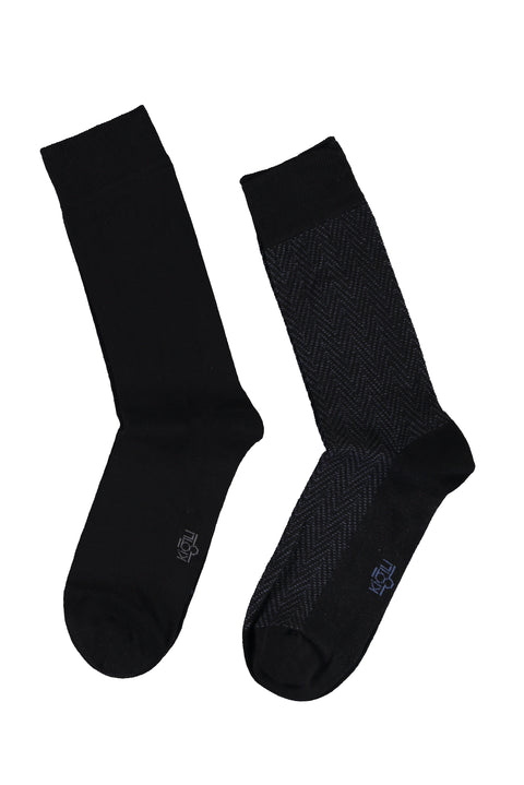 Indigo 2-Pack Patterned Sock Set