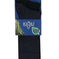 Medium Navy Blue 2-Pack Plain Bamboo Socks