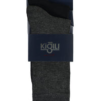 Medium Anthracite 2-Pack Plain Bamboo Sock Set