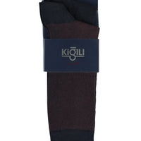 Medium Navy Blue 2-Pack Patterned Socks