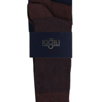 Medium Brown 2-Pack Patterned Sock Set