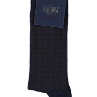 Dark Navy Patterned Socks