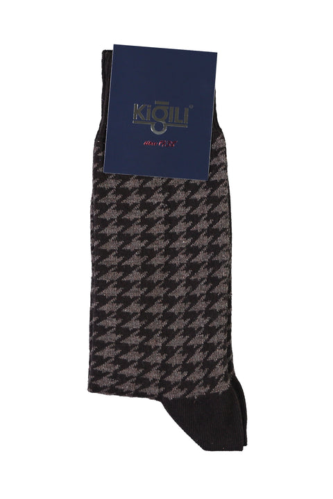 Medium Brown Patterned Socks