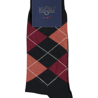 Dark Black Patterned Socks
