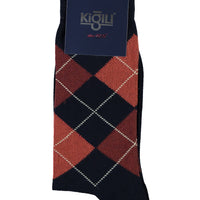 Dark Navy Patterned Socks