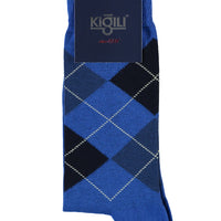 Light Navy Blue Patterned Socks