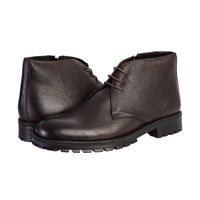 Dark Brown Leather Boots