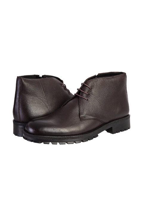 Dark Brown Leather Boots
