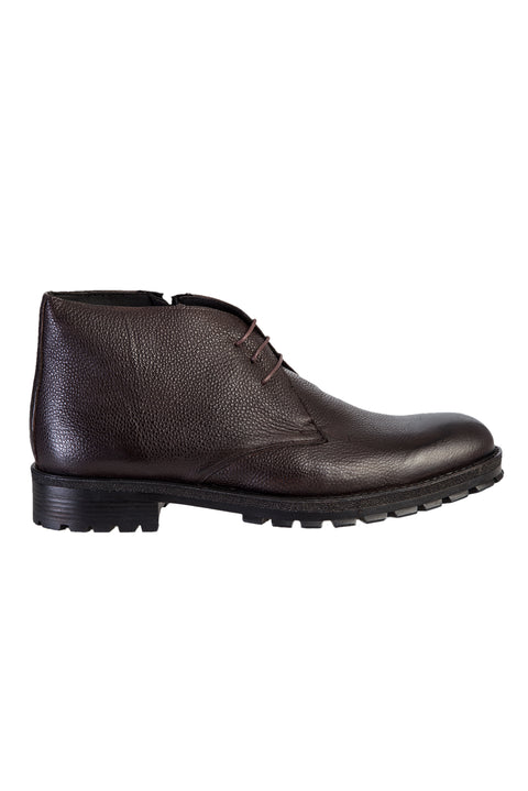 Dark Brown Leather Boots