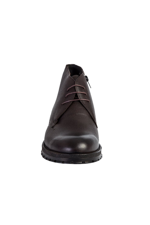 Dark Brown Leather Boots