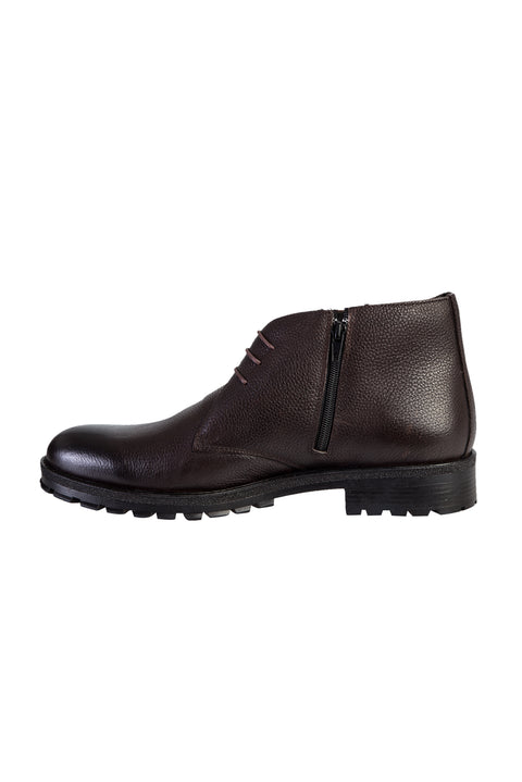 Dark Brown Leather Boots