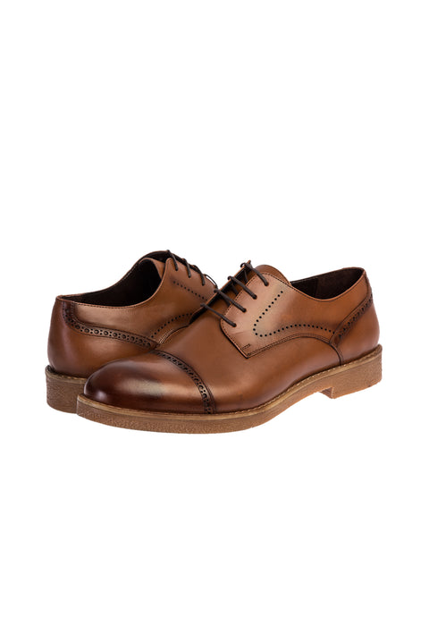 Tan Classic Wool Trousers