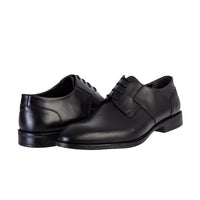 Black rubber sole classic shoes