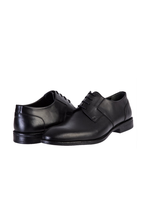 Black rubber sole classic shoes