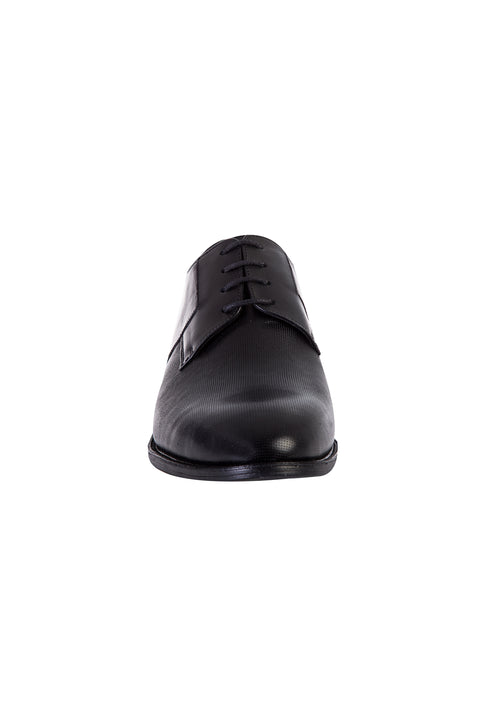 Black rubber sole classic shoes
