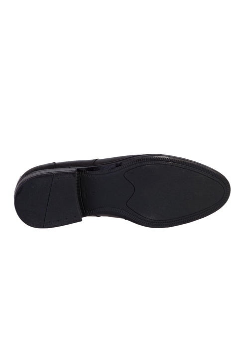 Black rubber sole classic shoes