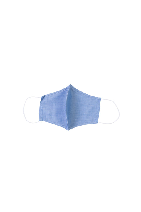 Blue Cotton Washable 3-Pack Face Masks
