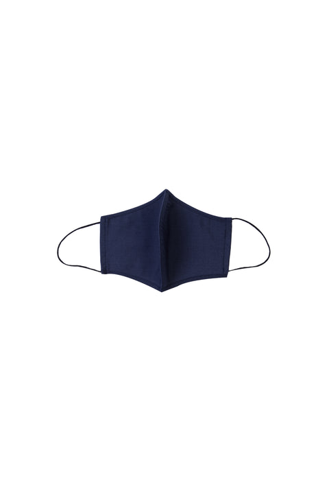 Dark Navy Blue Cotton Washable 3-Pack Face Masks