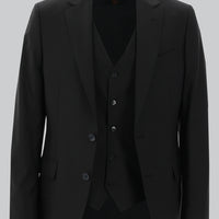 Black 6-Drop Regular Fit Standard Cut Suit