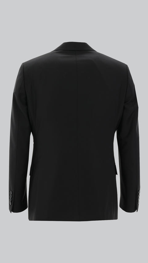 Black 6-Drop Regular Fit Standard Cut Suit