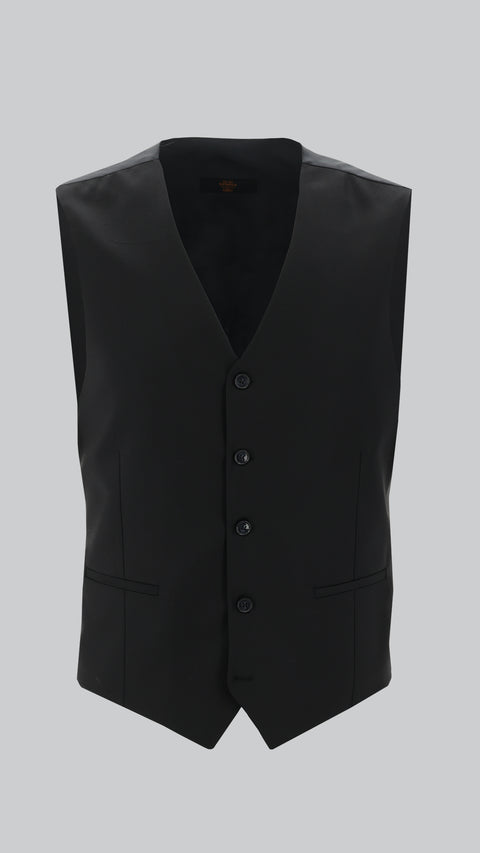 Black 6-Drop Regular Fit Standard Cut Suit