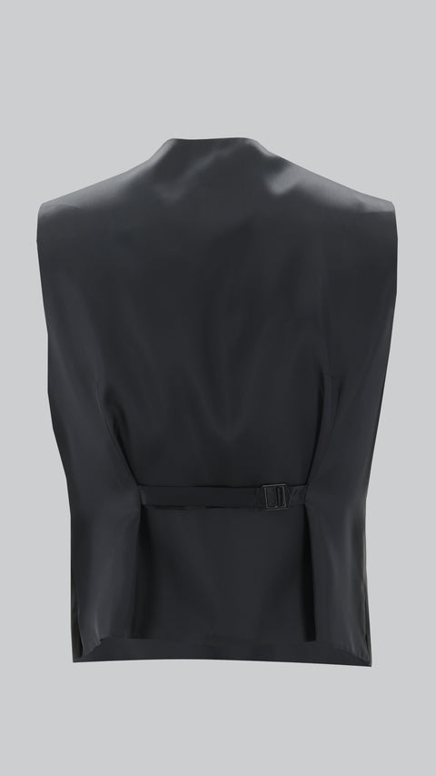 Black 6-Drop Regular Fit Standard Cut Suit