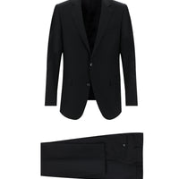 Black 6-Drop Regular Fit Standard Cut Suit
