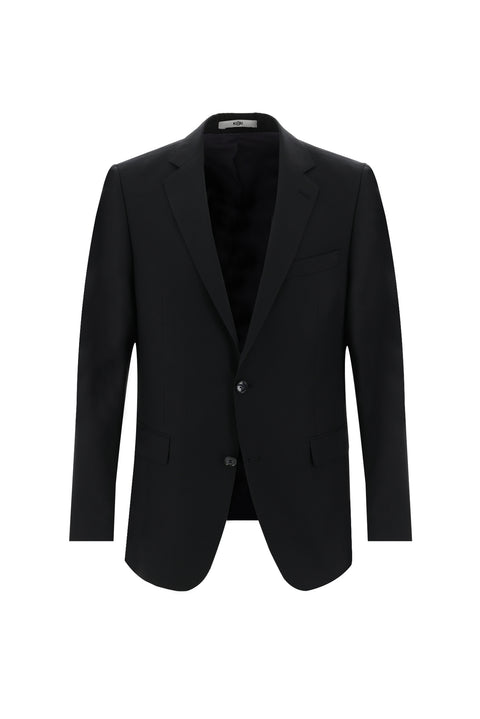 Black 6-Drop Regular Fit Standard Cut Suit