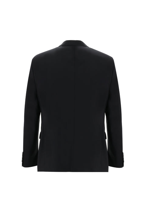 Black 6-Drop Regular Fit Standard Cut Suit