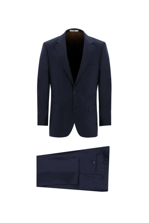 Dark Navy 4-Drop Relaxed Fit Suit