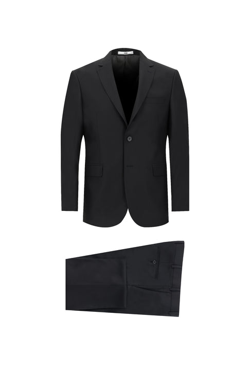 Black 7 Drop Slim Fit Narrow Cut Suit