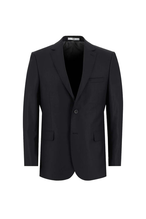 Black 4-Drop Relaxed Fit Suit