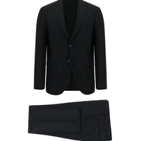 Black 4-Drop Relaxed Fit Suit