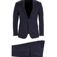Koyu Lacivert 7 Drop Super Slim Fit Eksra Dar Kesim Fit Takım Elbise