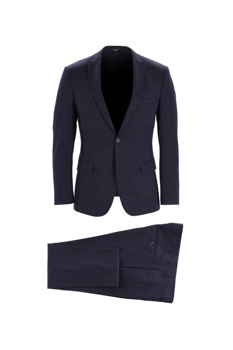 Koyu Lacivert 7 Drop Super Slim Fit Eksra Dar Kesim Fit Takım Elbise