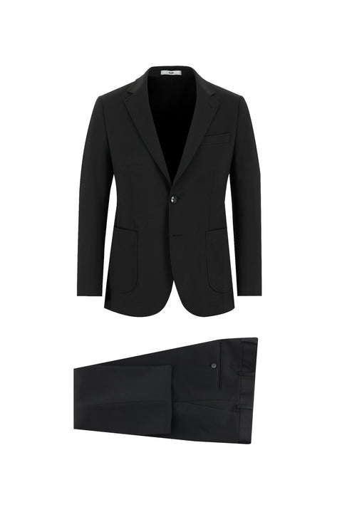 Siyah 7 Drop Slim Fit Dar Kesim Takım Elbise