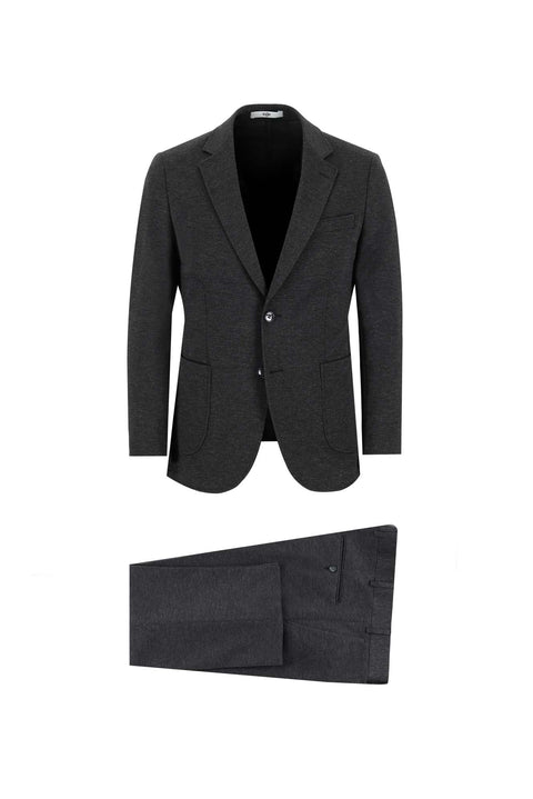 Dark Anthracite 7 Drop Slim Fit Narrow Cut Suit