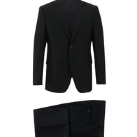 Black 6-Drop Regular Fit Standard Cut Suit