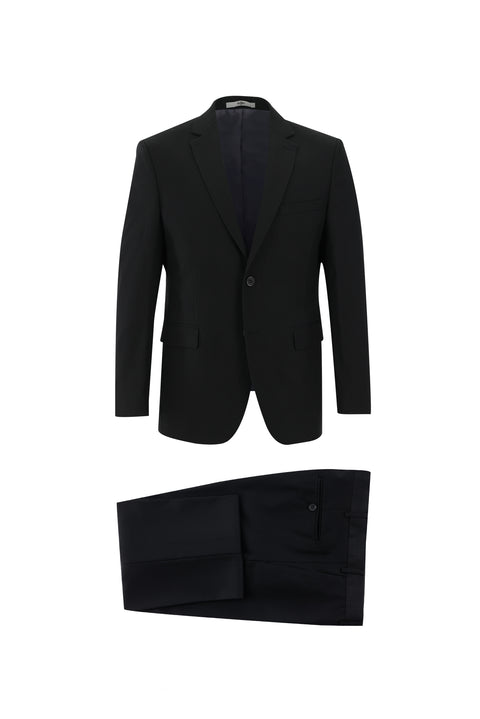Black 7 Drop Slim Fit Narrow Cut Suit