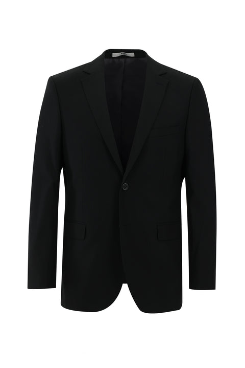 Black 6-Drop Regular Fit Standard Cut Suit