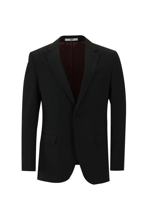 Siyah 6 Drop Regular Fit Standart Kesim Takım Elbise