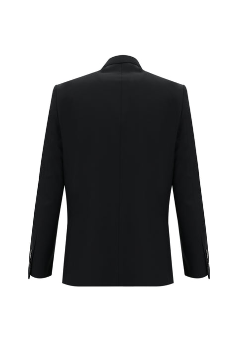 Black 4-Drop Relaxed Fit Suit