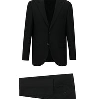 Black 6-Drop Regular Fit Standard Cut Suit