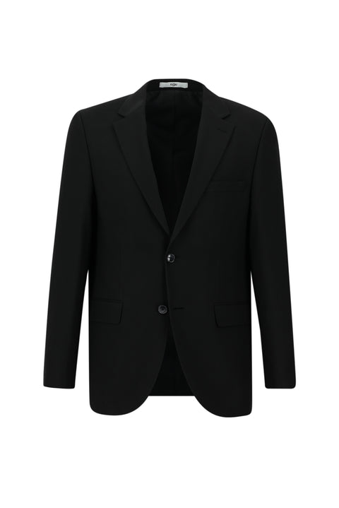Black 4-Drop Relaxed Fit Suit