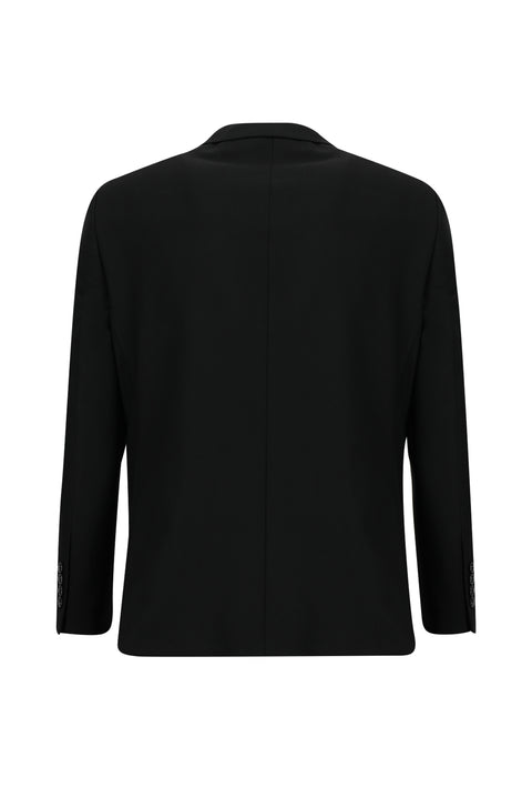 Black 4-Drop Relaxed Fit Suit