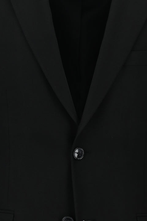 Black 6-Drop Regular Fit Standard Cut Suit